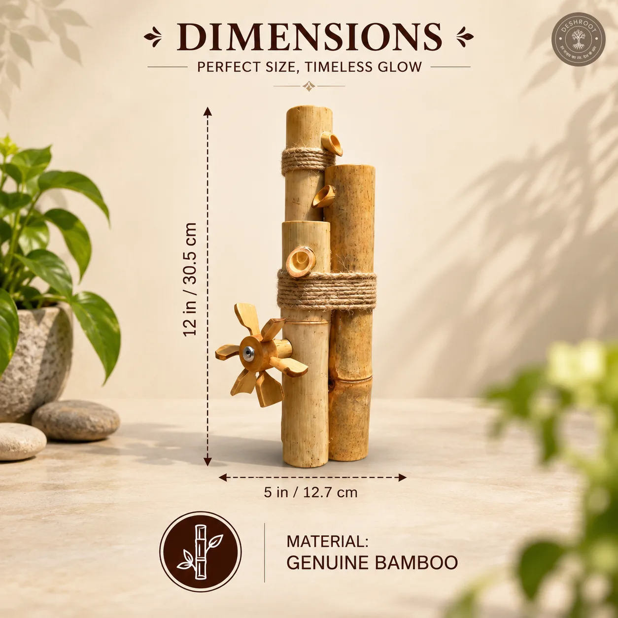 3 Bamboo Water Fountain