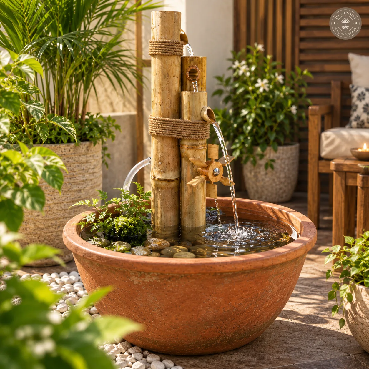 3 Bamboo Water Fountain