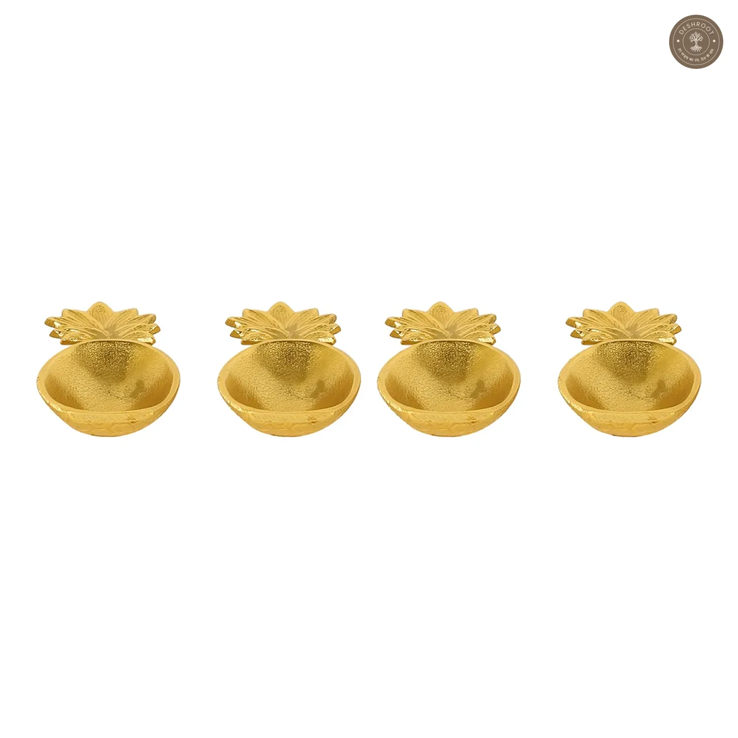 Pineapple ALuminium Platter Set of 4