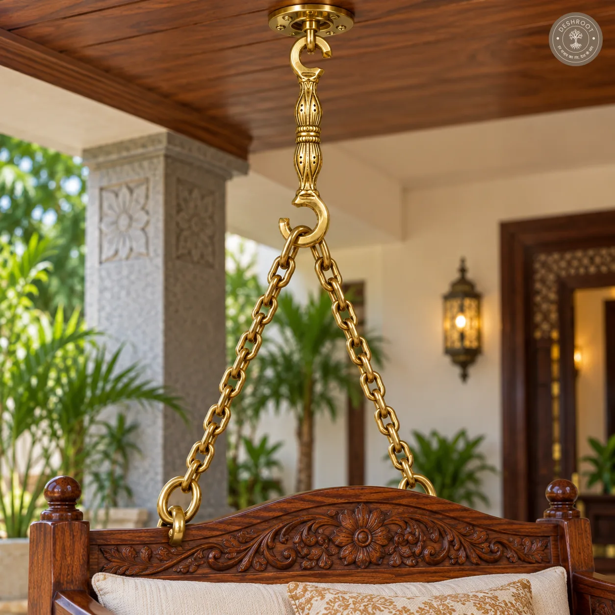 Brass Chain Hook – Double C-Shaped