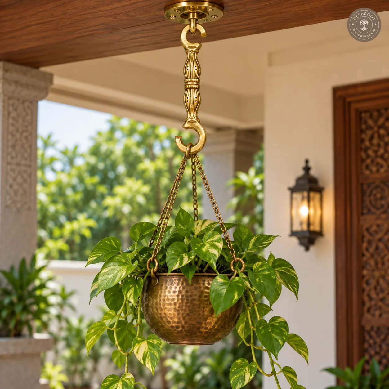 Brass Chain Hook – Double C-Shaped