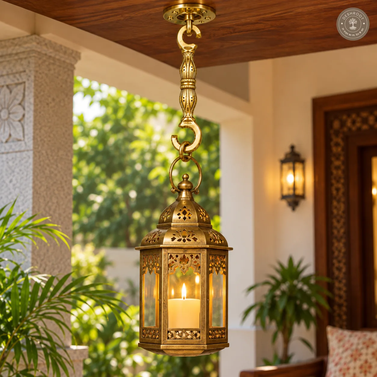 Brass Chain Hook – Double C-Shaped