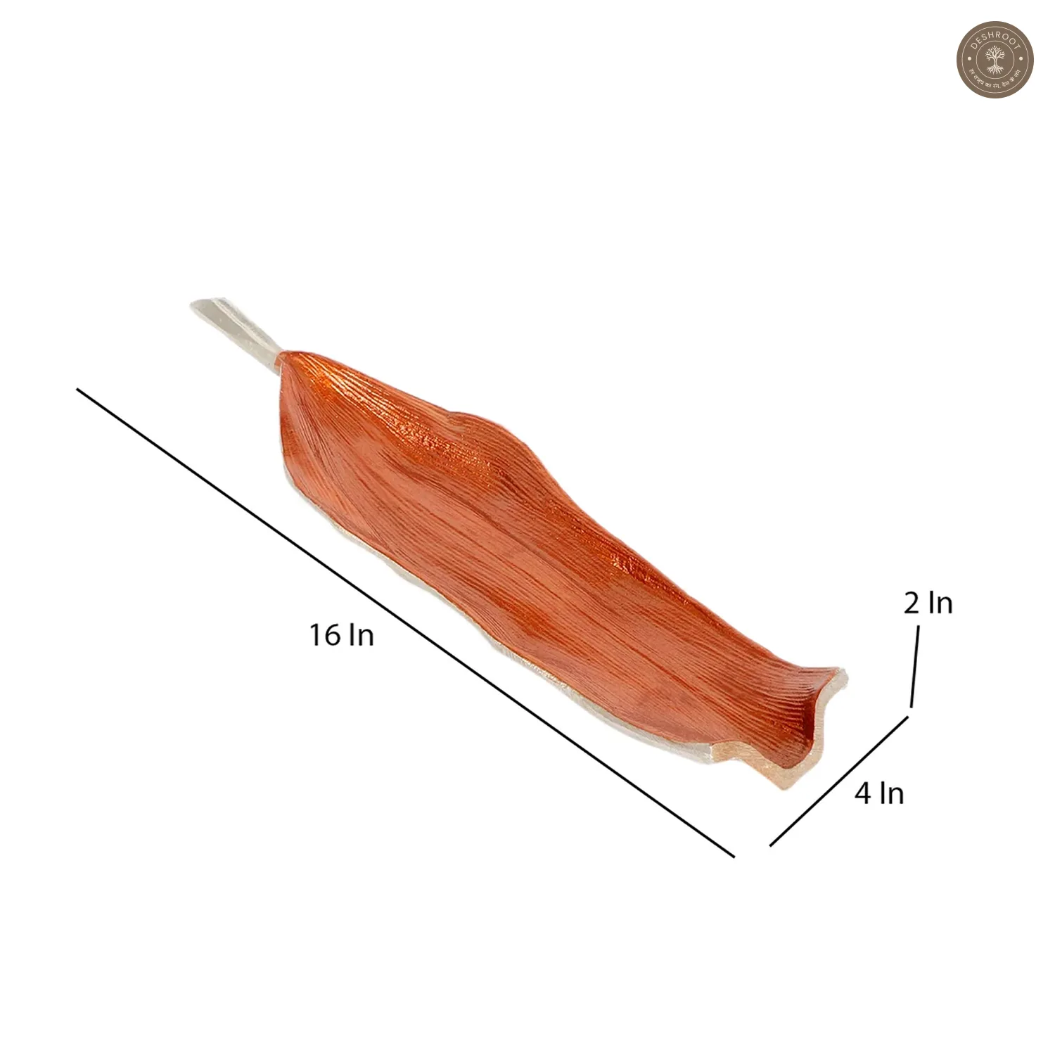 Banana Leaf Aluminium Platter