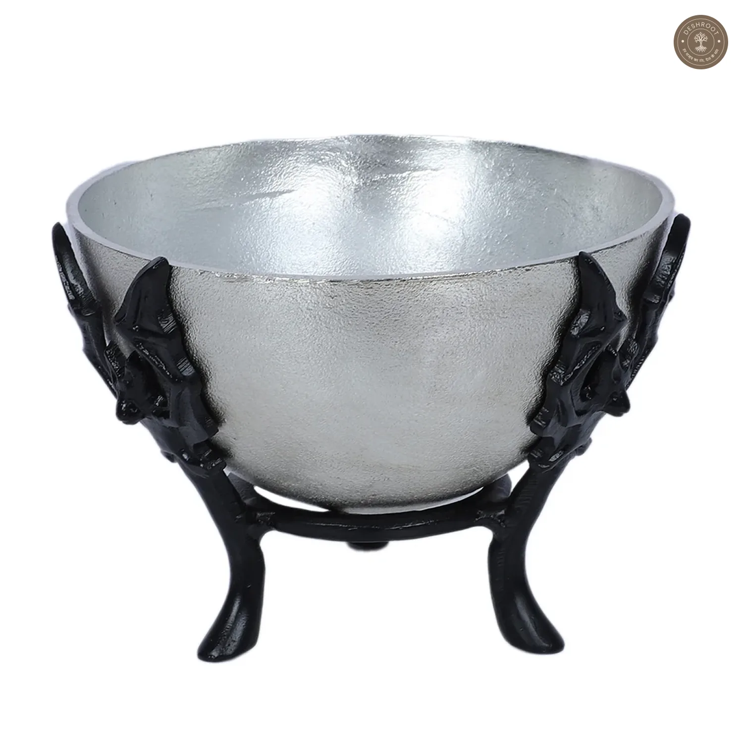 Black & Silver Bowl Fruits Platter