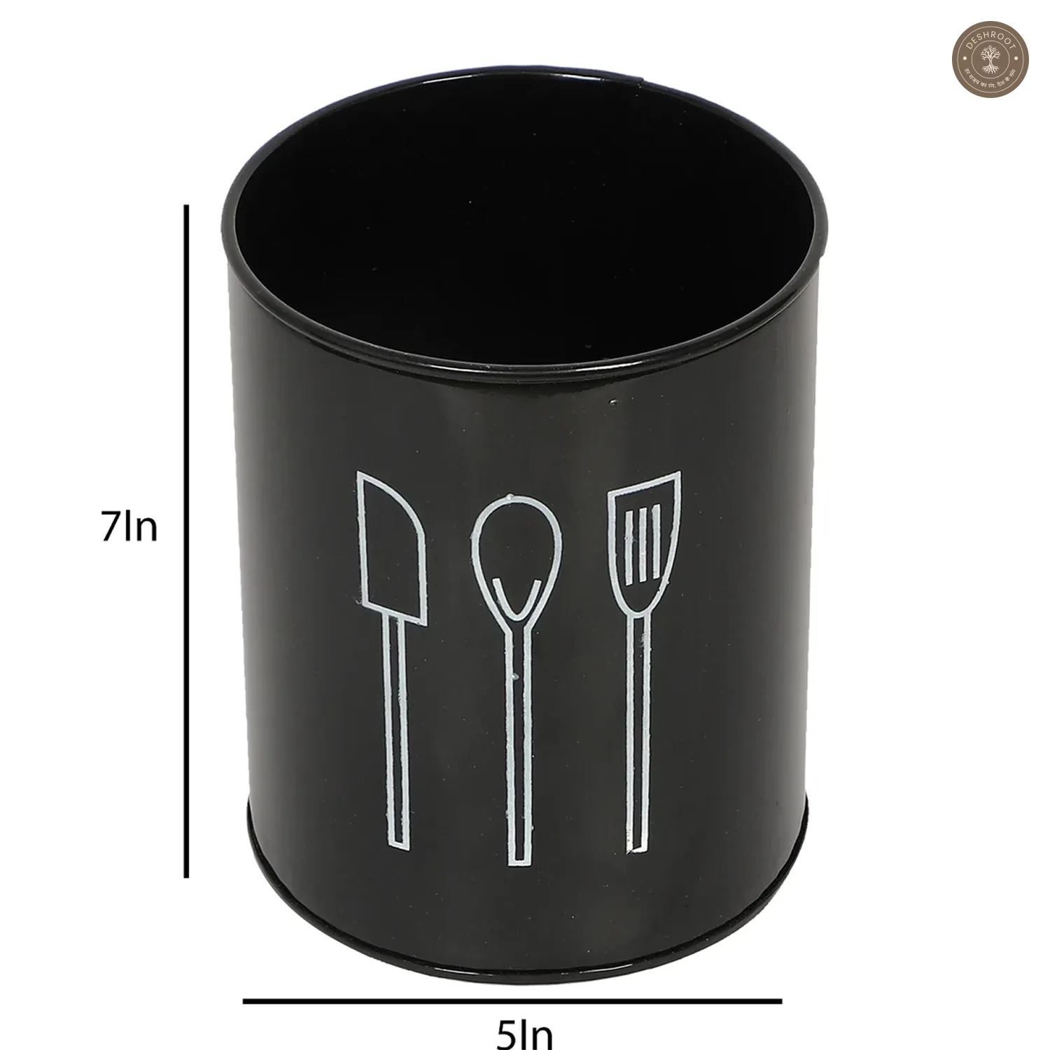 Black Cutlery Stand Set of 2
