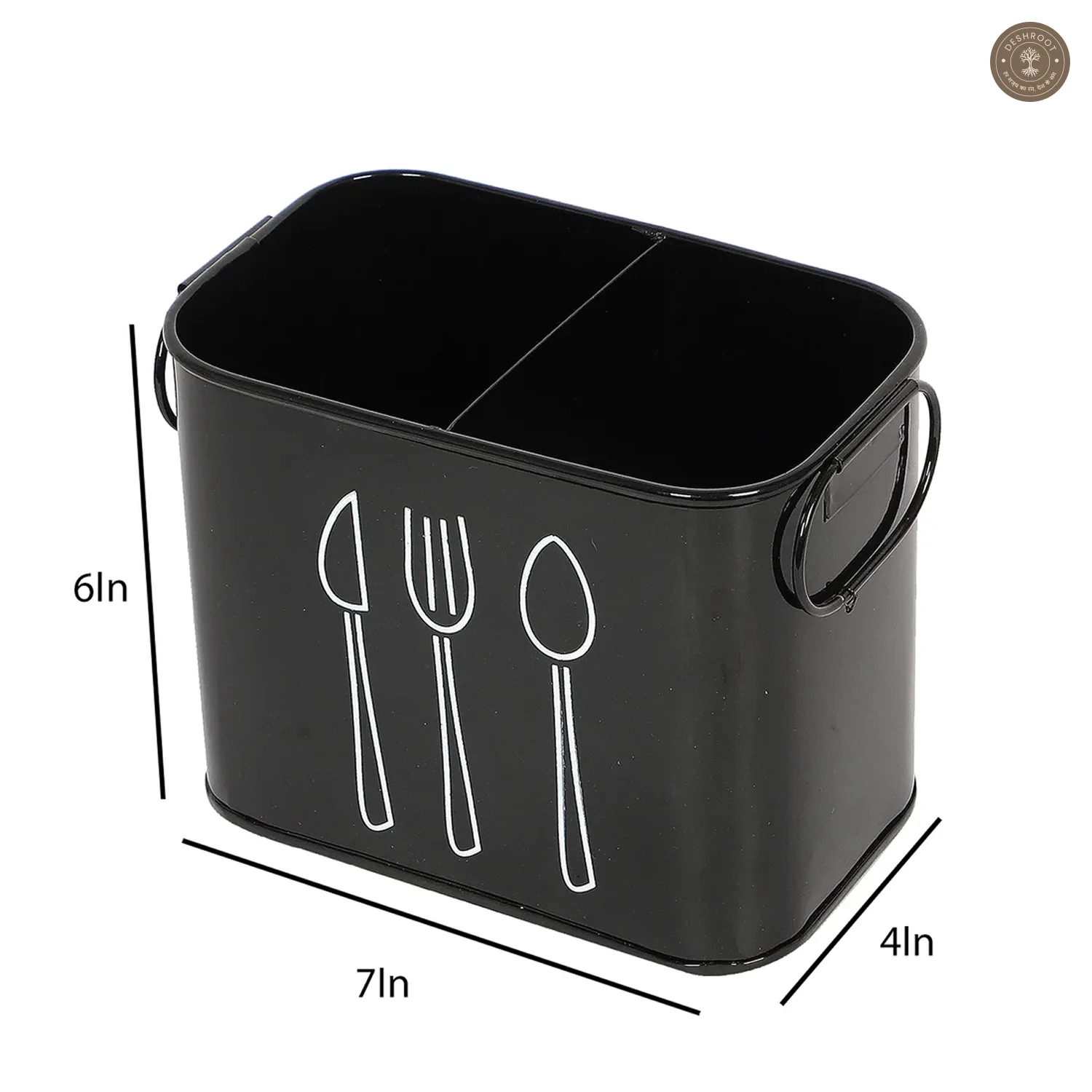 Black Cutlery Stand Set of 2