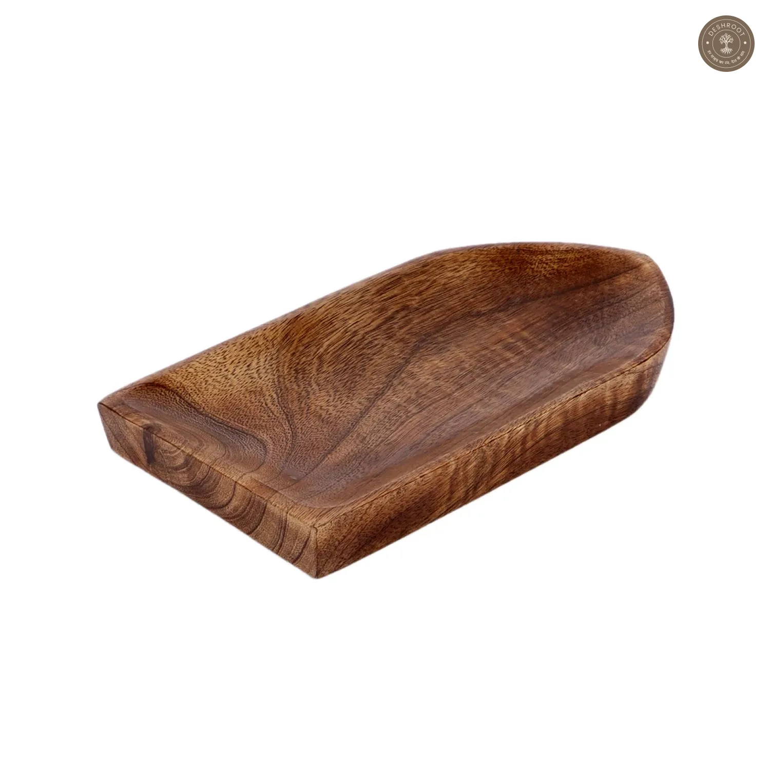 Boat Shape Mangowood Snacks Platter Set of 9