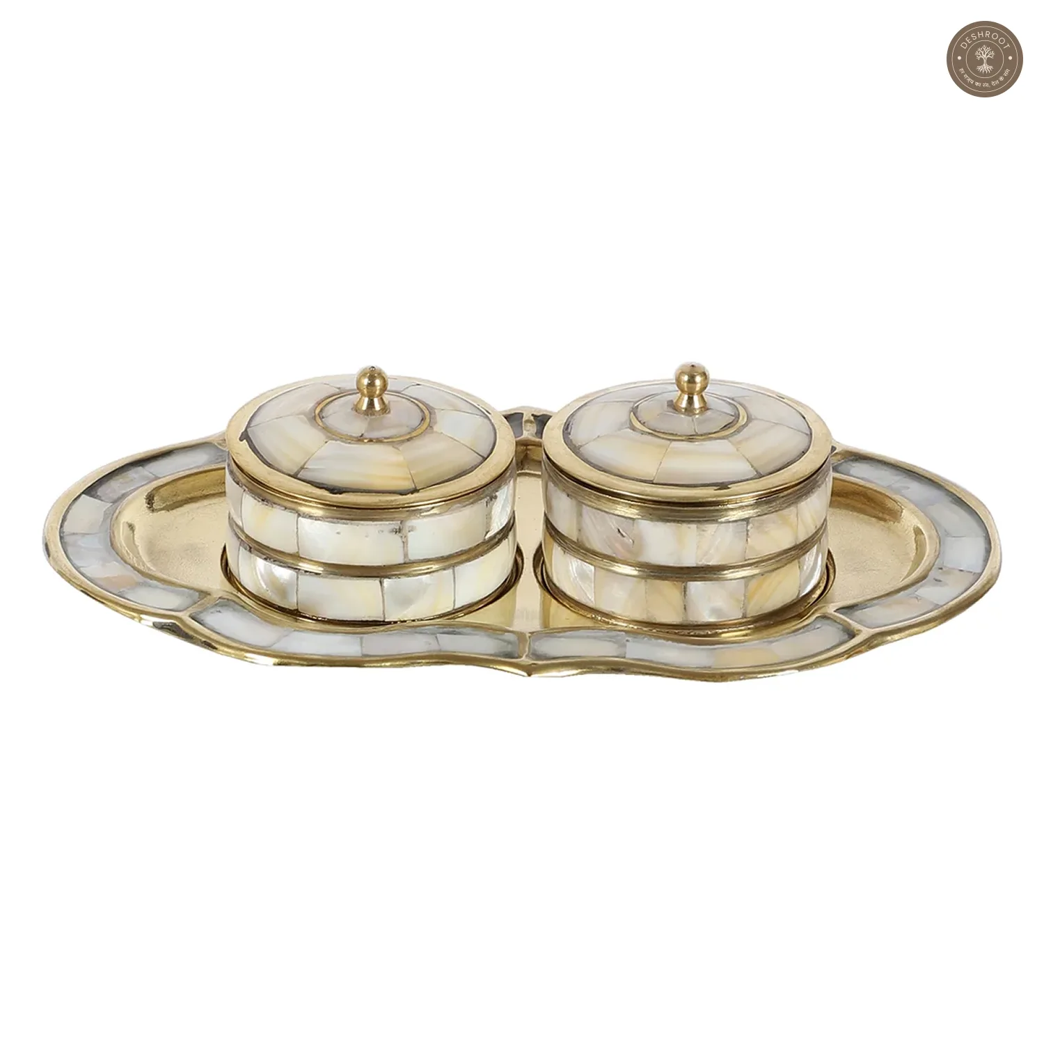 Brass & MOP Supari Box Set