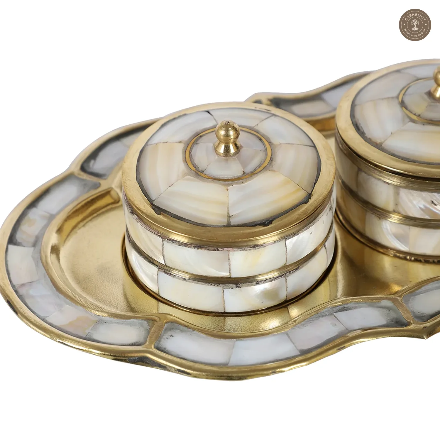 Brass & MOP Supari Box Set