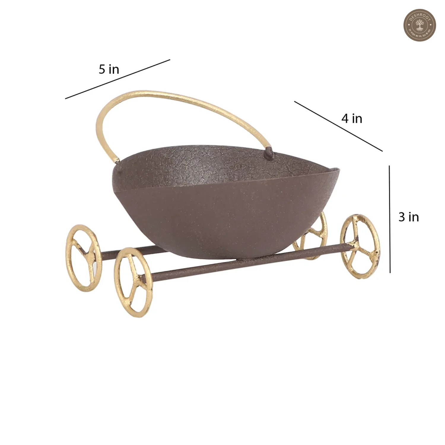 Eye Shape Bowl Snacks Platter With Wheels