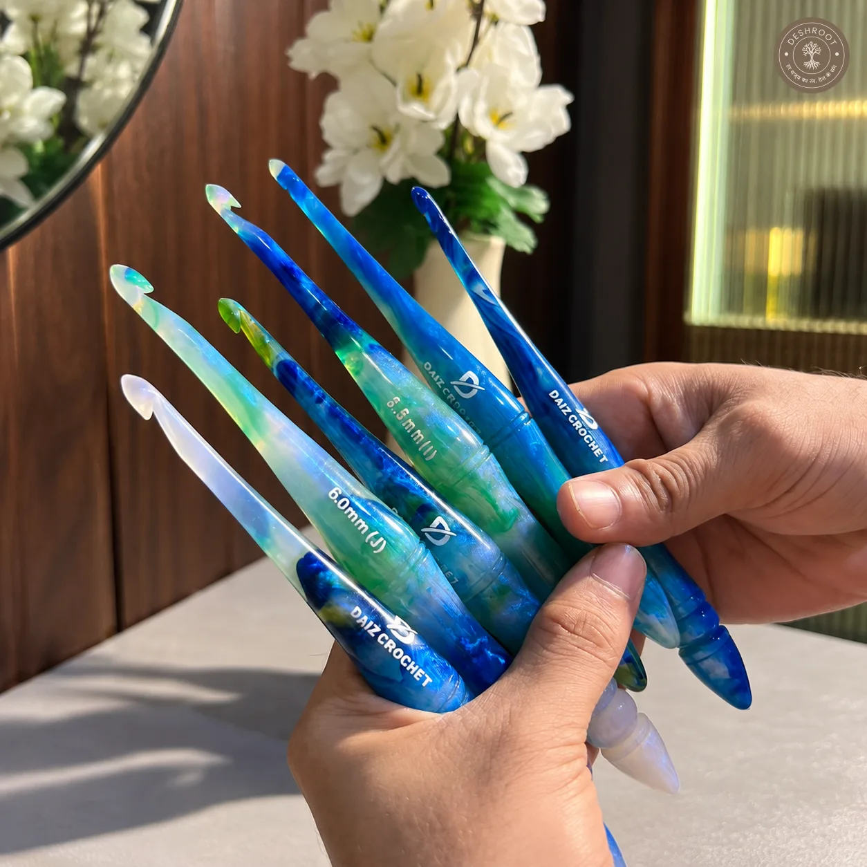 Ocean Blue Crochet Hook