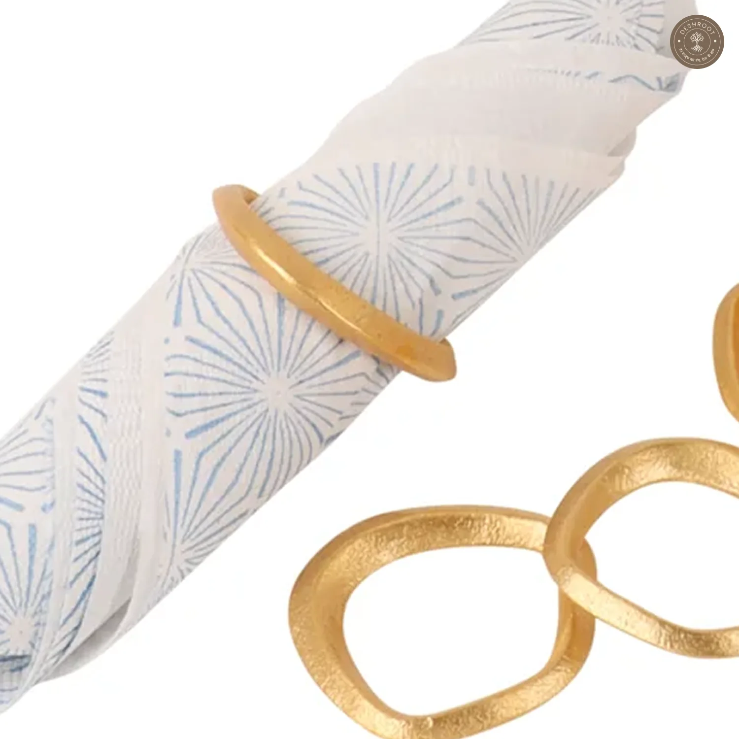 Gold Ring Napkin Ring Set of 6