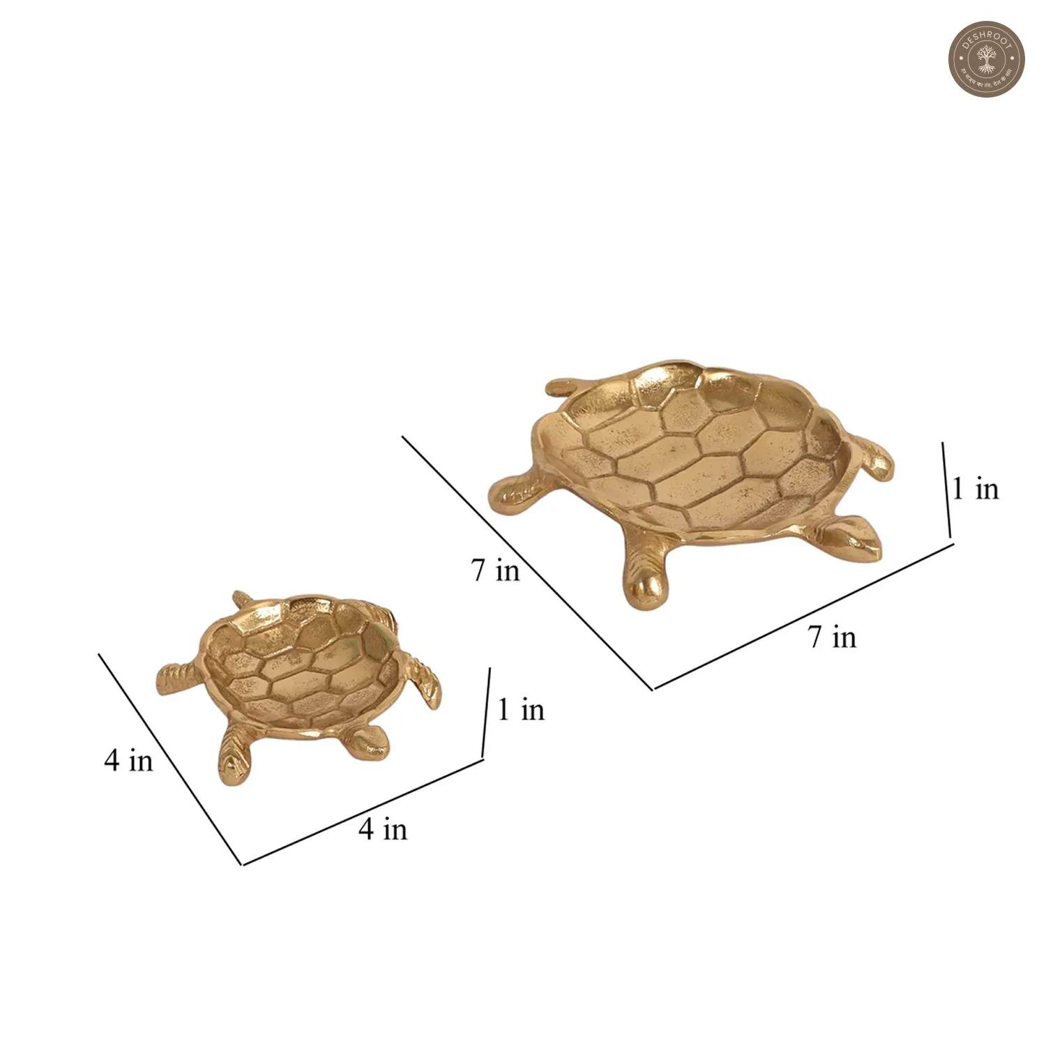 Gold Tortoise Trinket Organiser Set