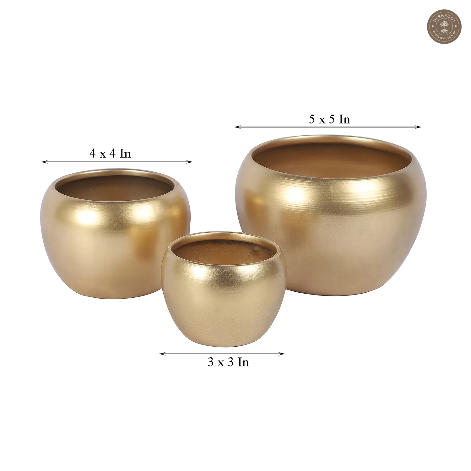 Apple Planter Set of 3