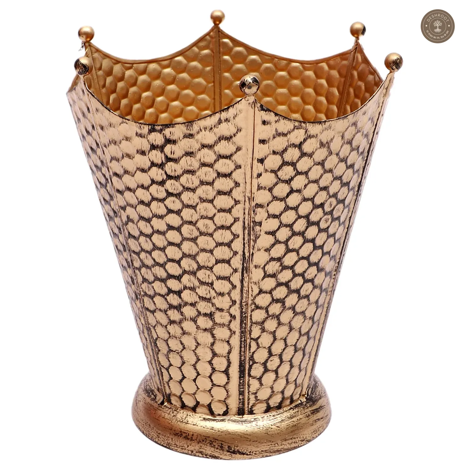 Gold FLower Pot Planter Set of 3