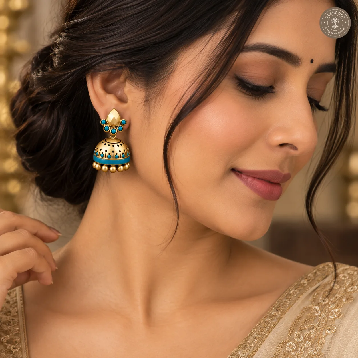Oviya Terracotta Necklace – Handcrafted Tamil Nadu Terracotta Jewellery with Natural Clay Finish for Saree, Kurta, Festive & Ethnic Wear