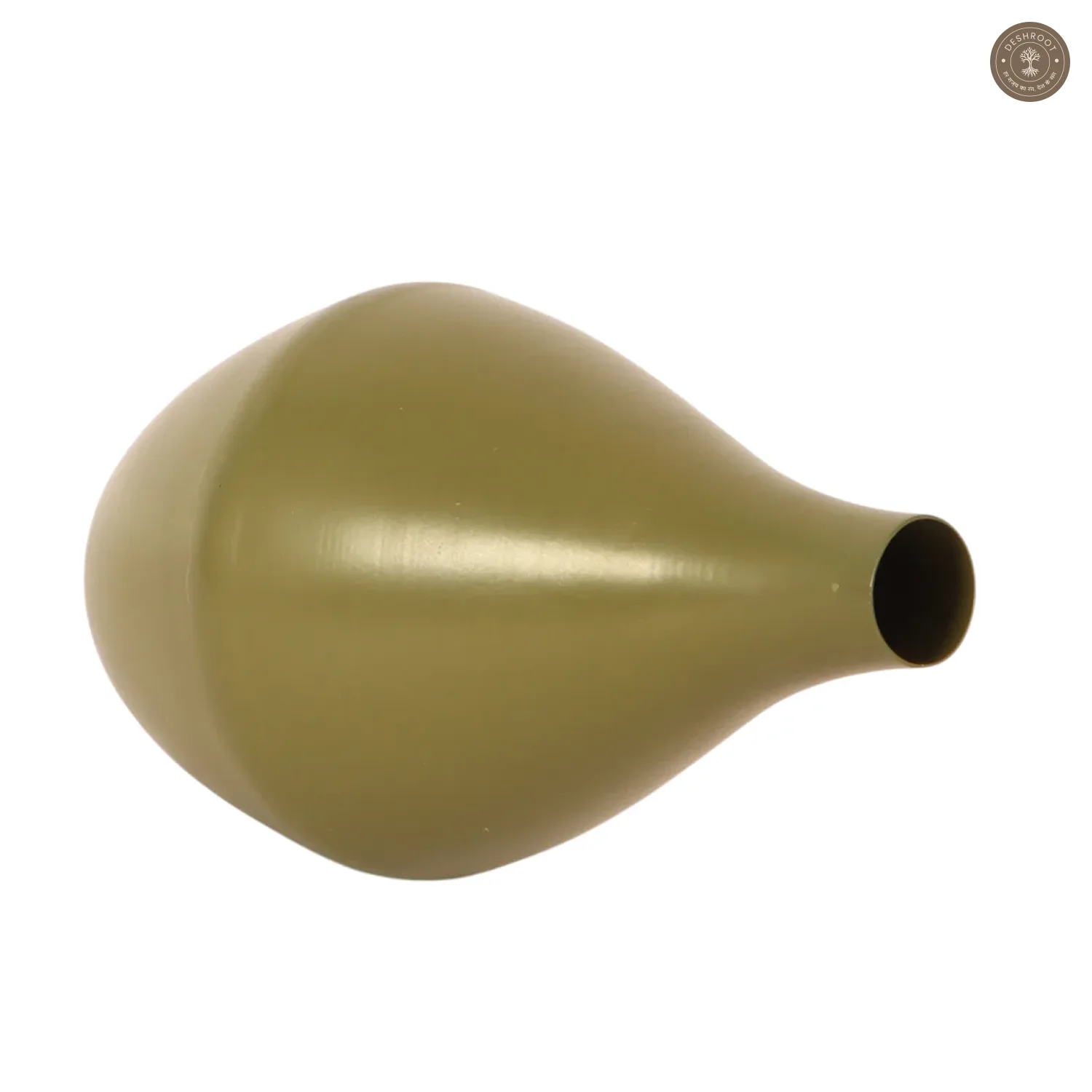 Bottle Green Metal Flower Pot