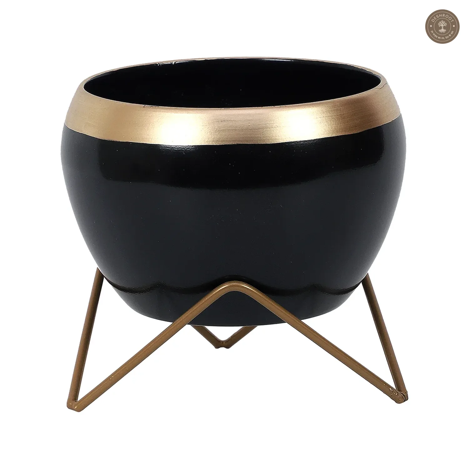 Black Apple Planter Set of 2