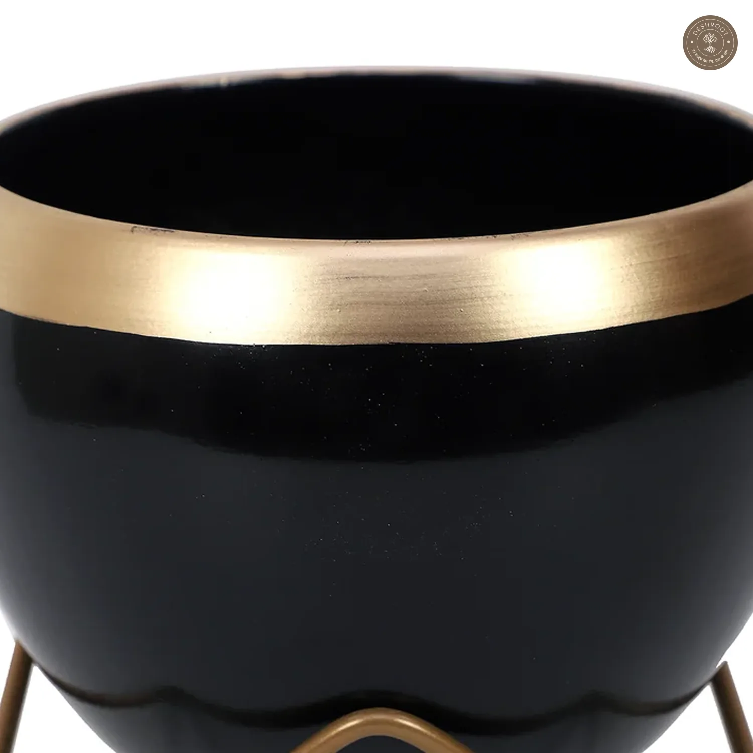 Black Apple Planter Set of 2