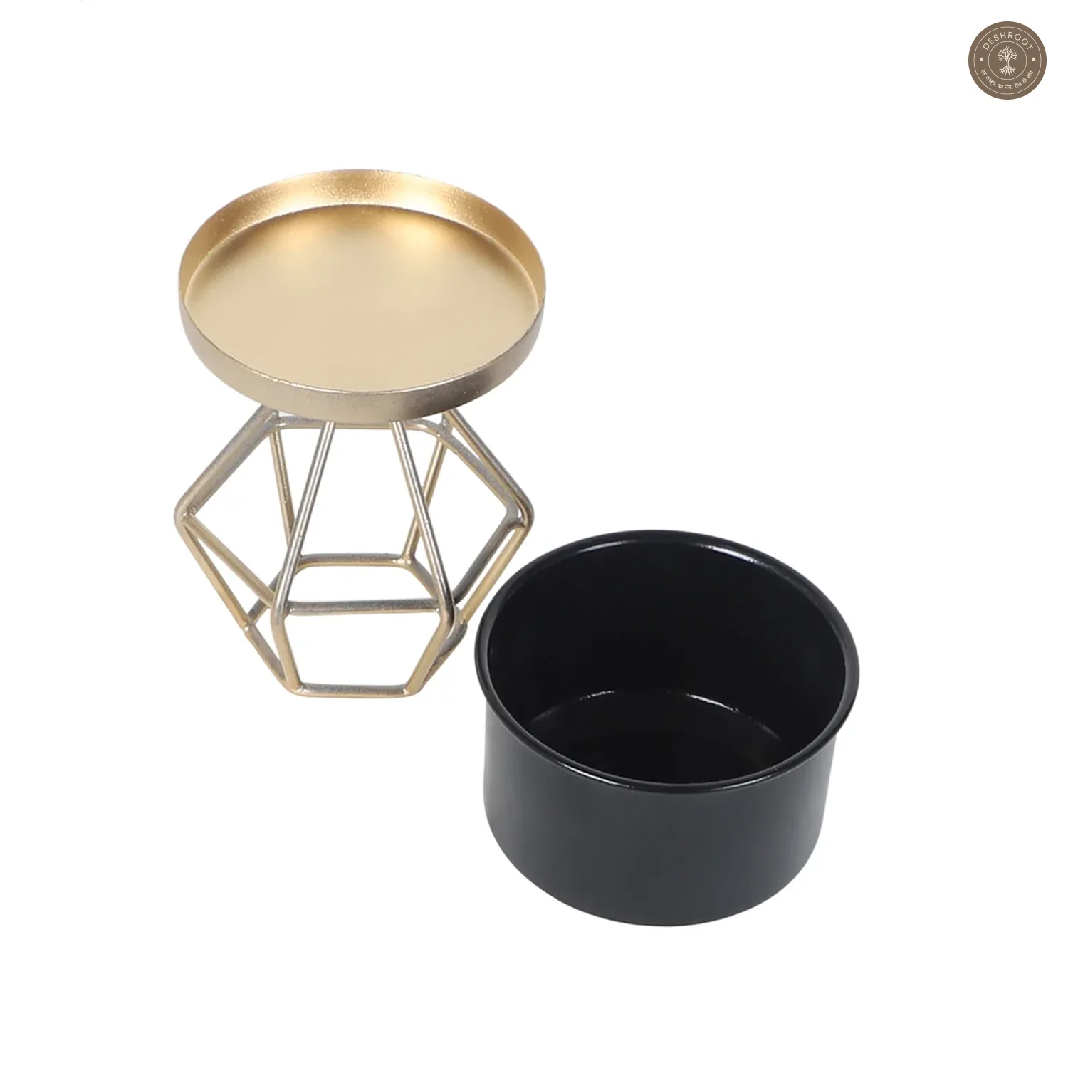 Diamond Metal Planter Set of 3