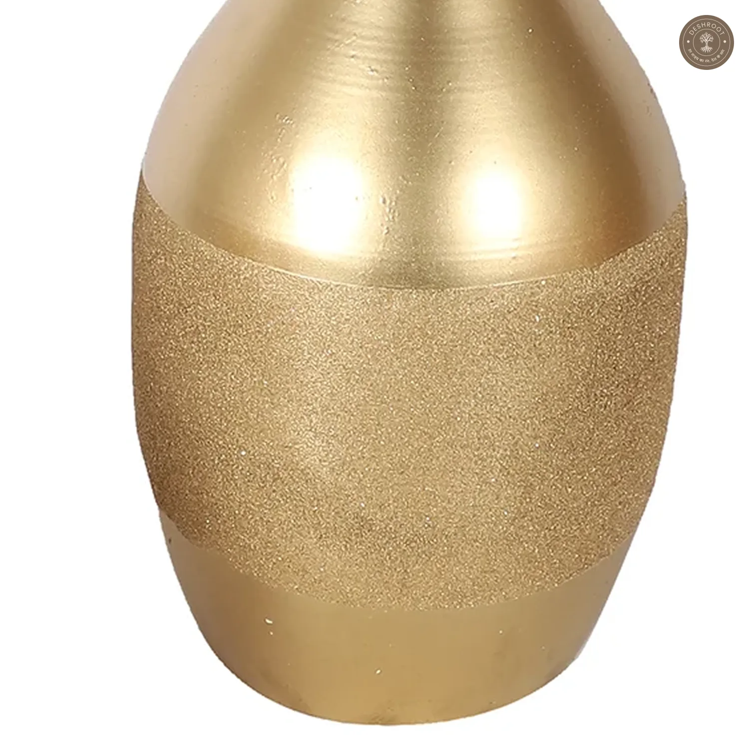 Gold Flower Pot Set of 2
