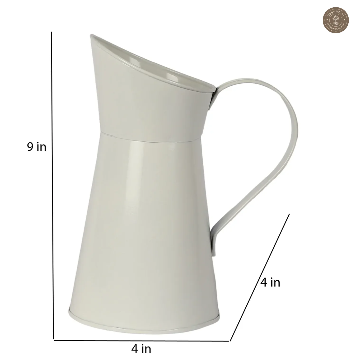 White Jug Pot Planter Set of 2