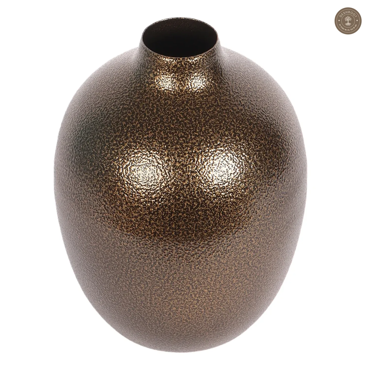 Gold Textured Flower Pot Set of 2