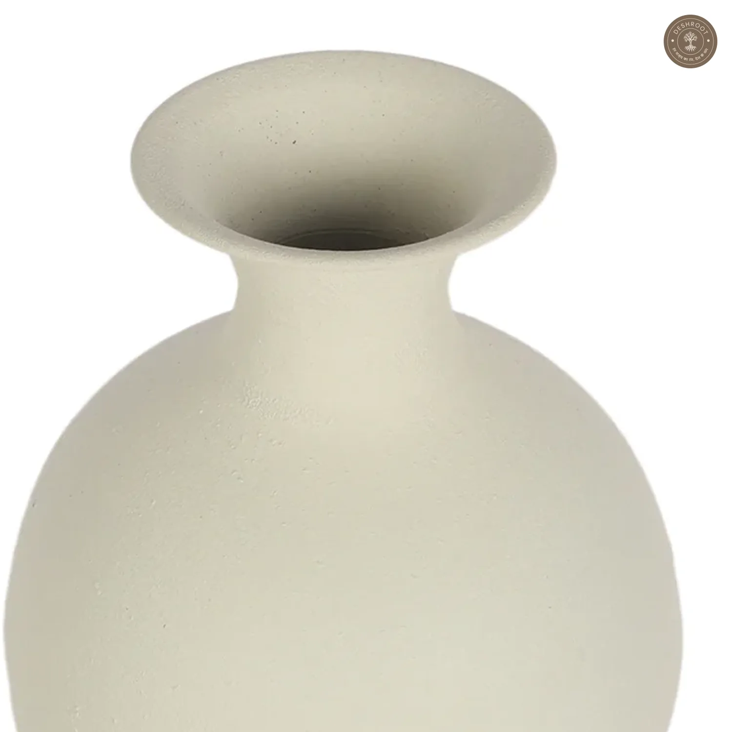 Off White Textured Flower Pot
