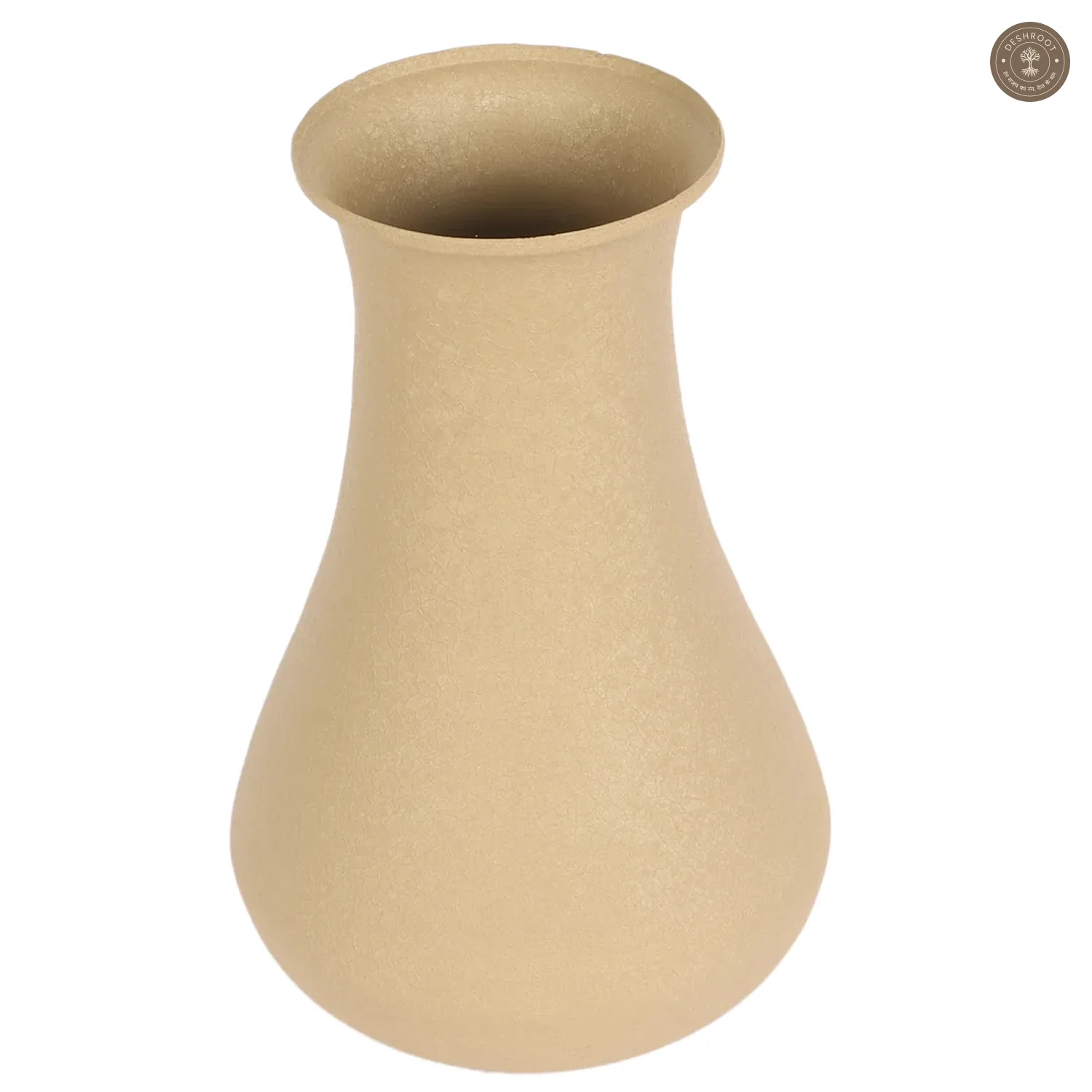 Biege Textured Flower Pot