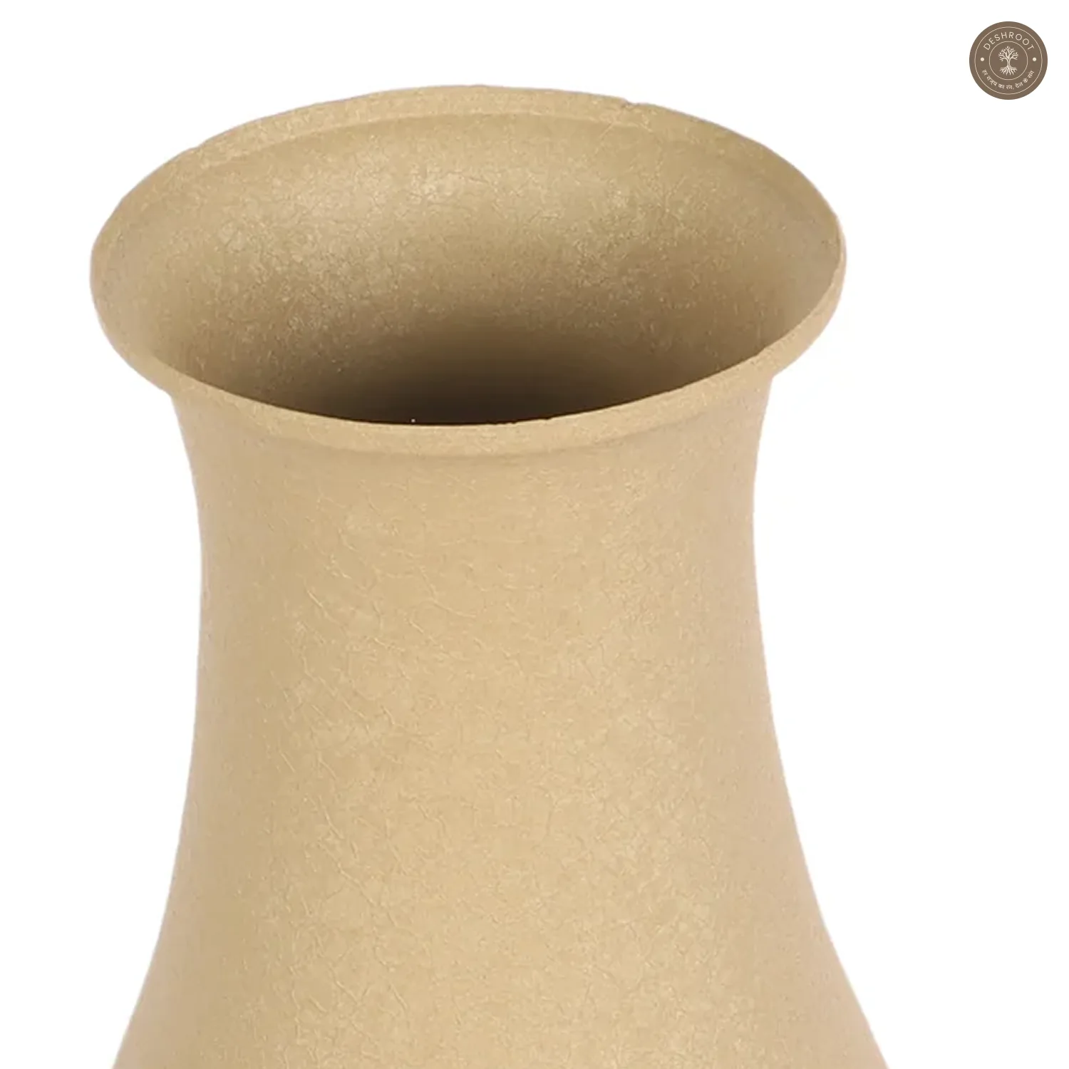 Biege Textured Flower Pot