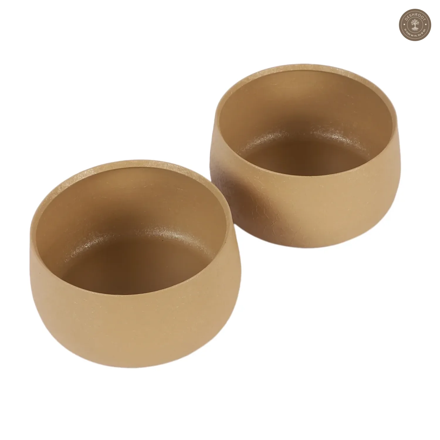 Biege Bowl Textured Planter Set of 2
