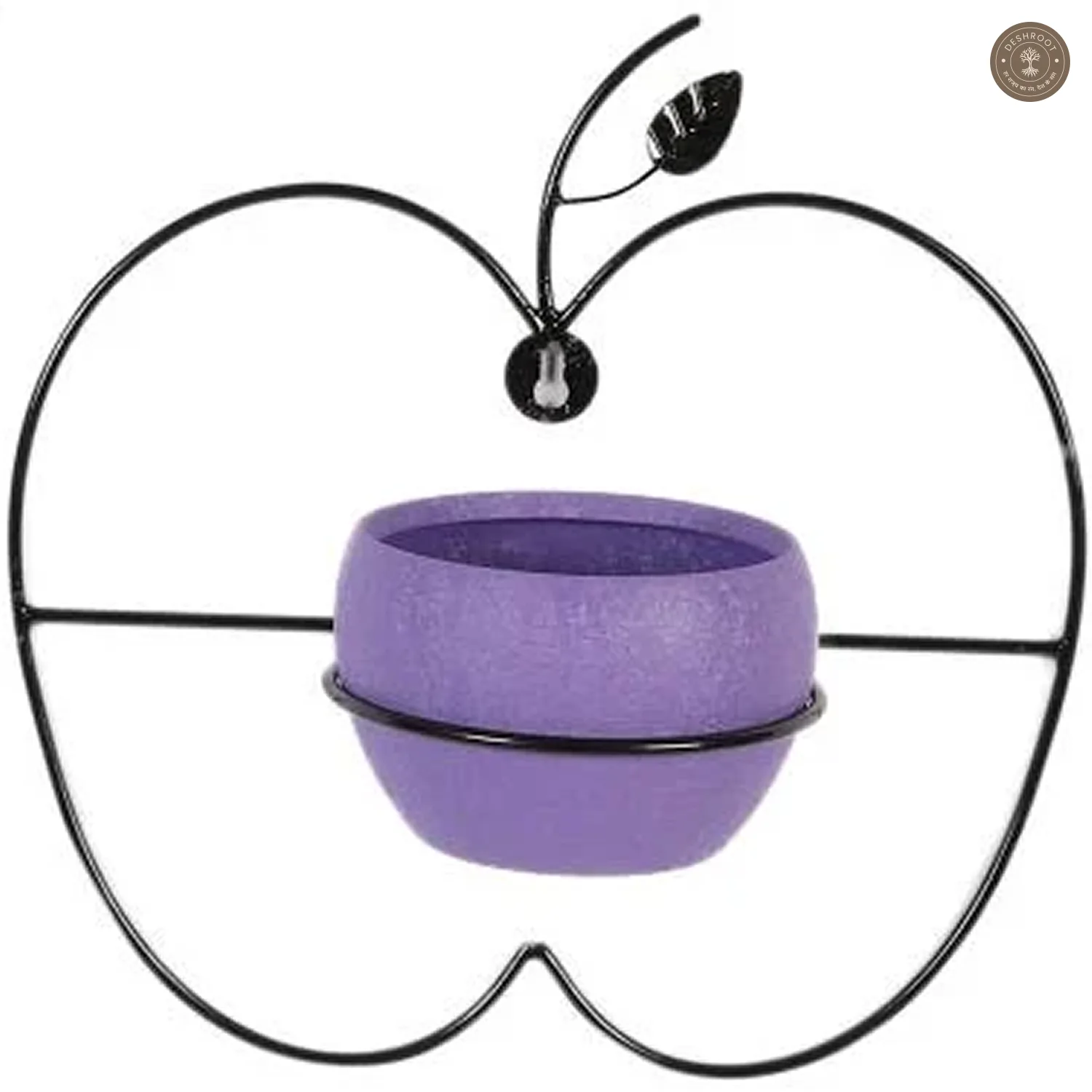 Wall Hanging Purple Apple Planter Set of 2