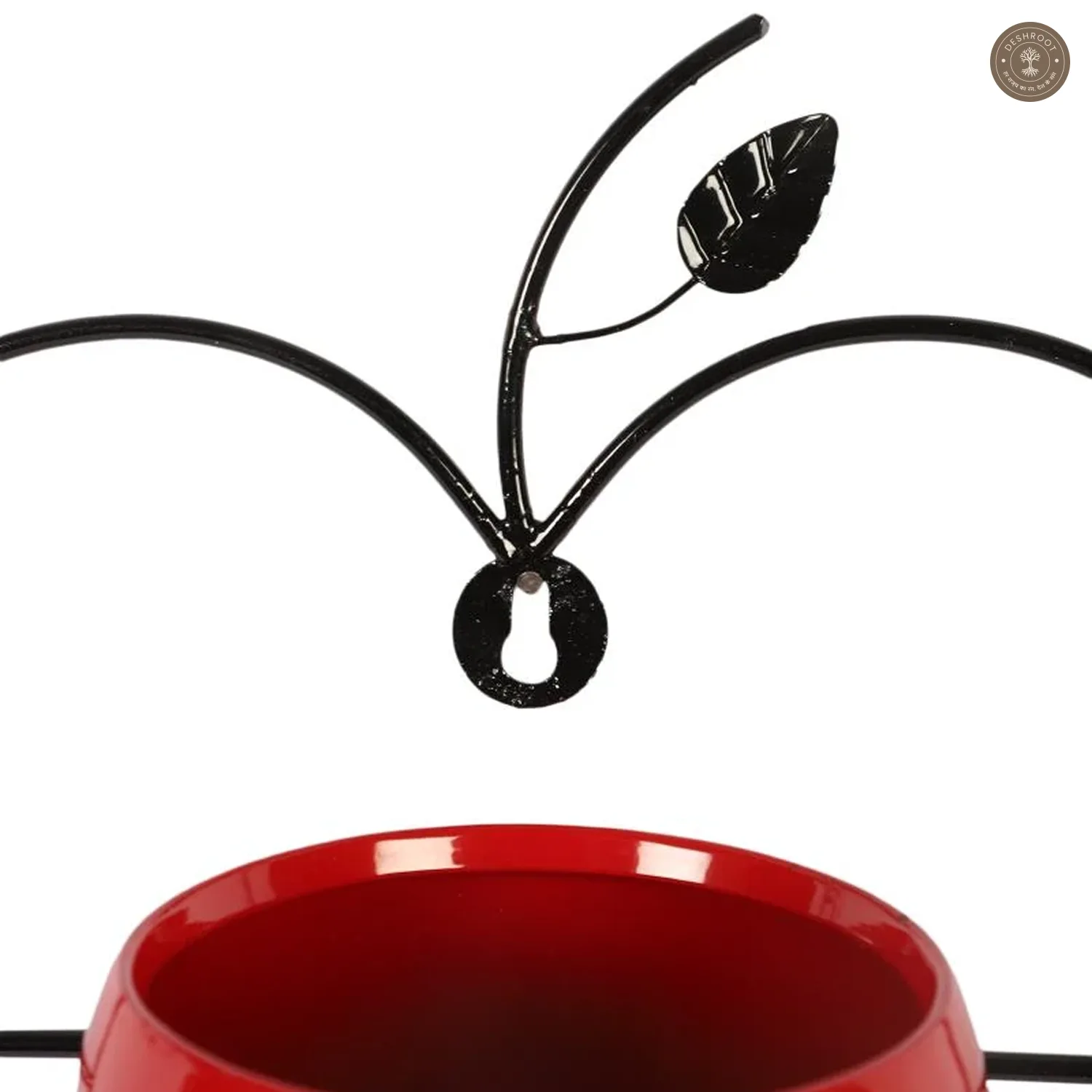 Wall Hanging Red Apple Planter Set of 2