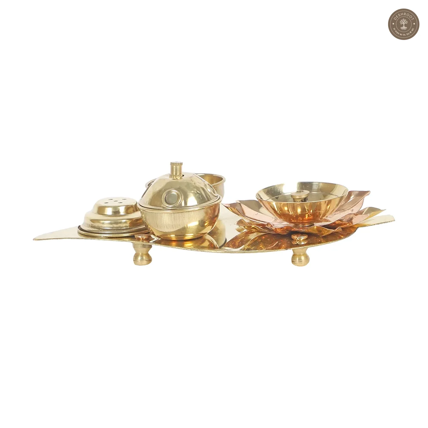 Beetel Leaf Small Brass Pooja Thali