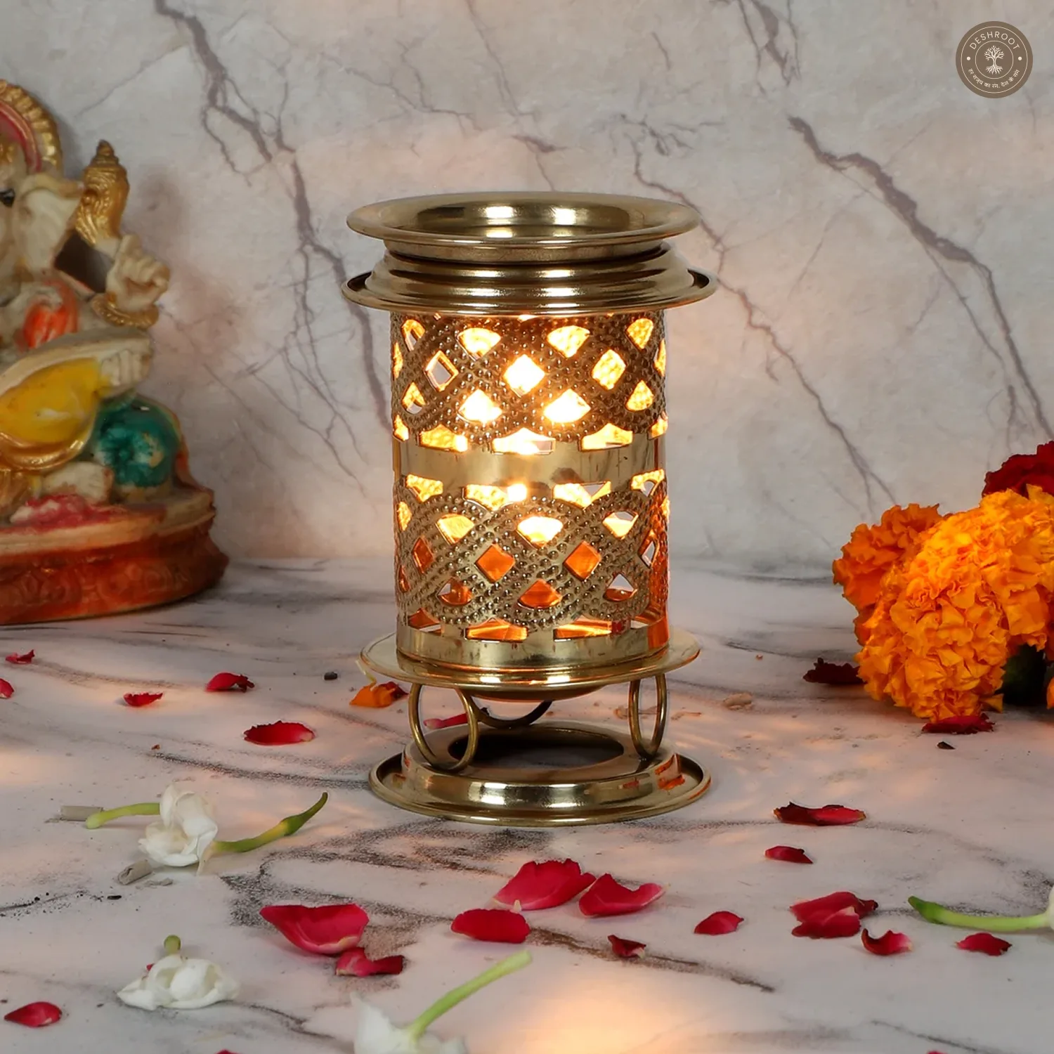 Brass Chimney Akhand Dia