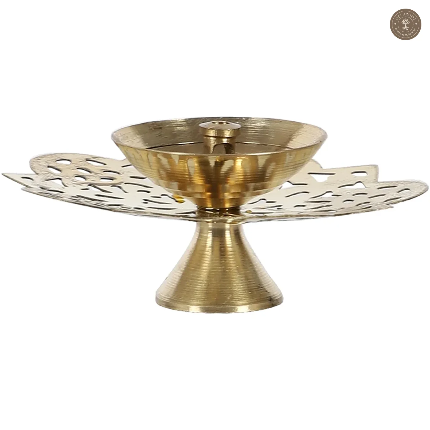 Brass Etching Gold Dia Set of 4