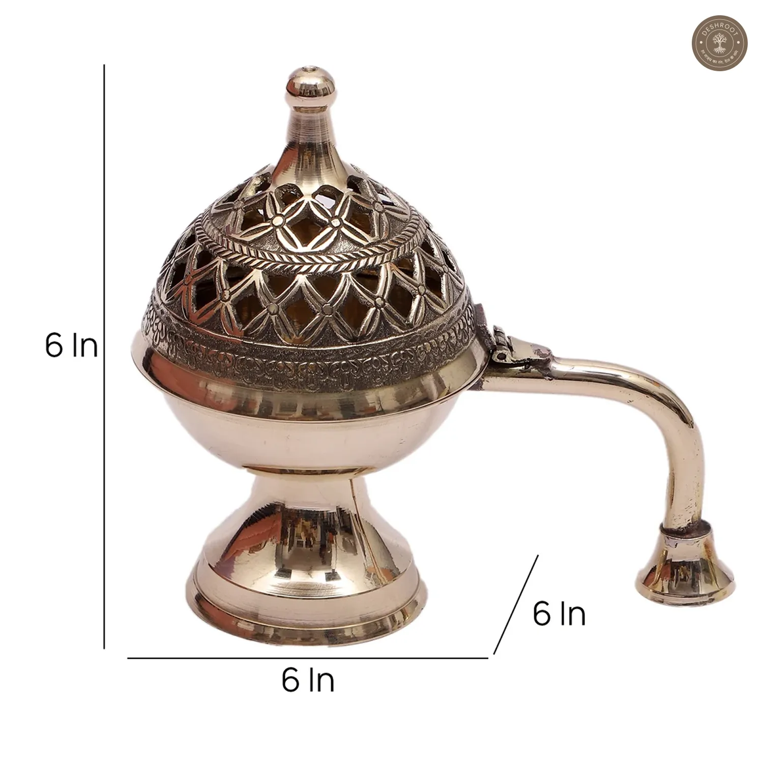 Brass Lobaan With Handle