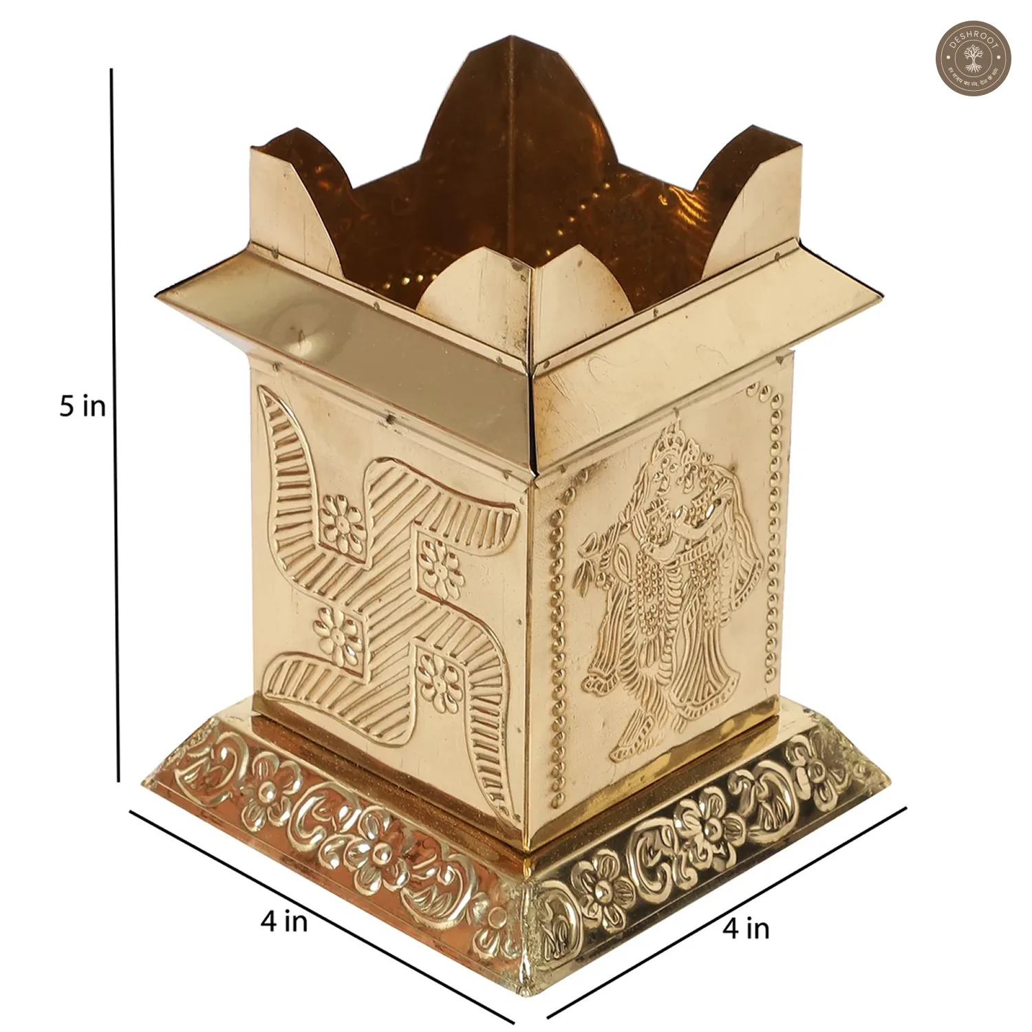 Brass Tulsi Pot