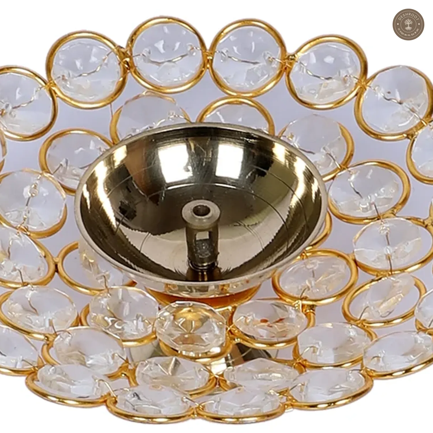 Crystal Brass Dia Set of 2
