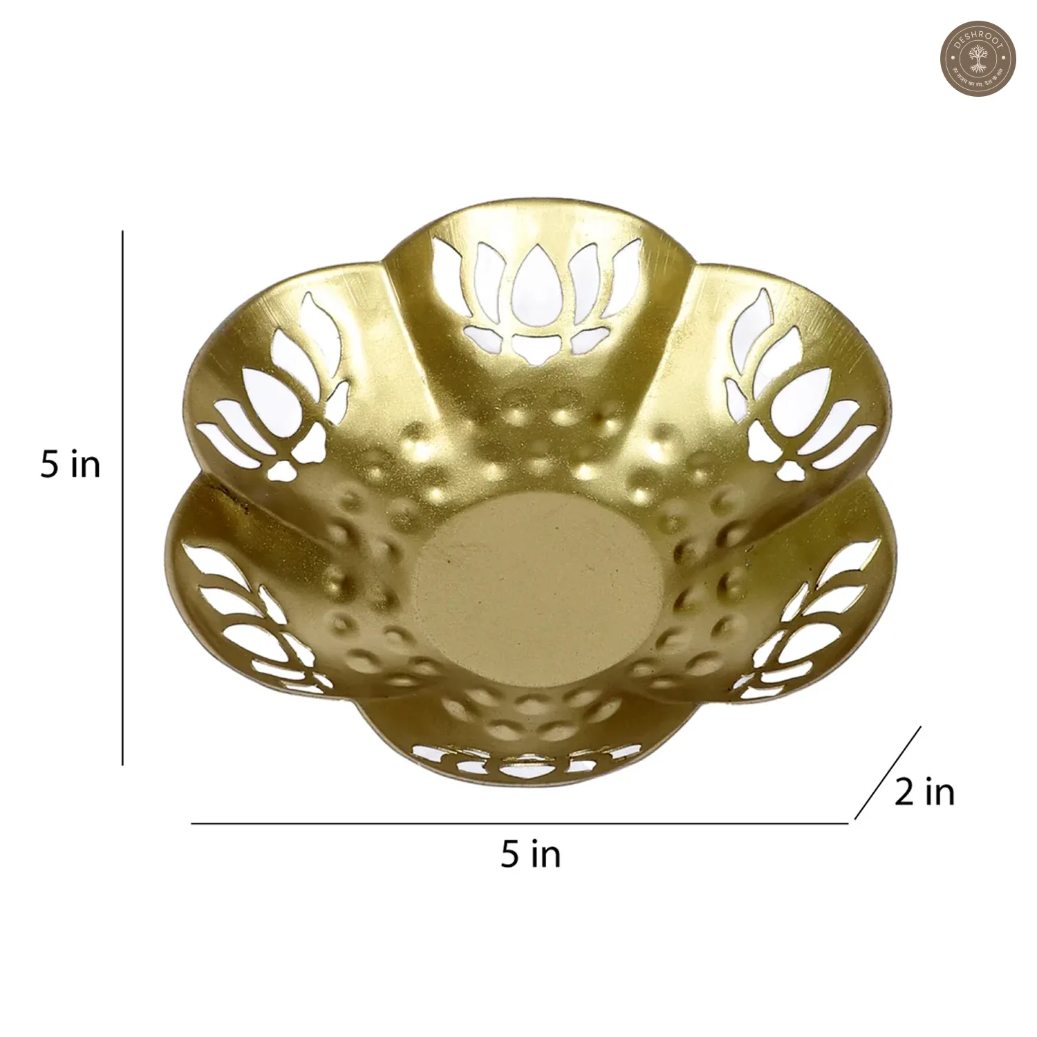 Flower Lotus Cut Tealight Holder Set of 3