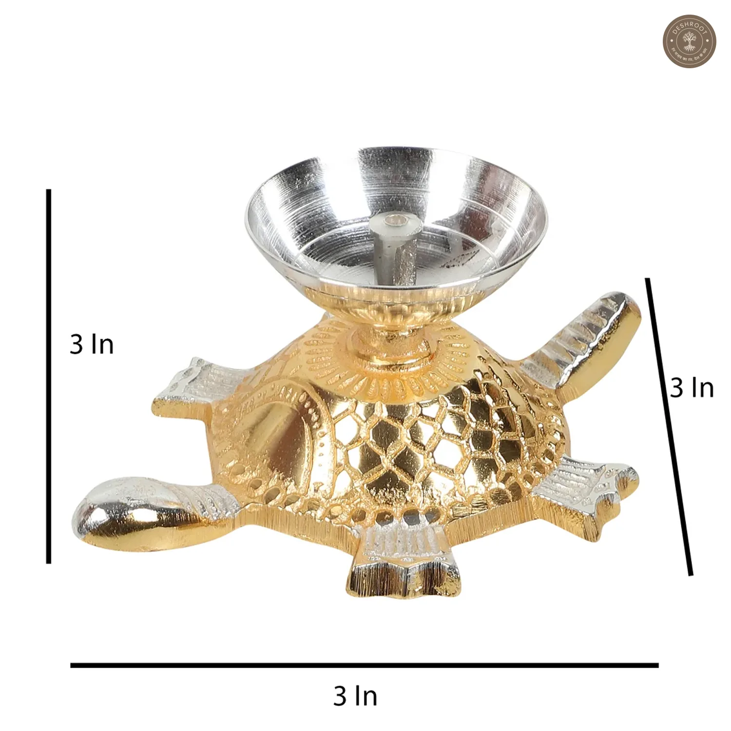 Gold Tortoise Akhand Dia
