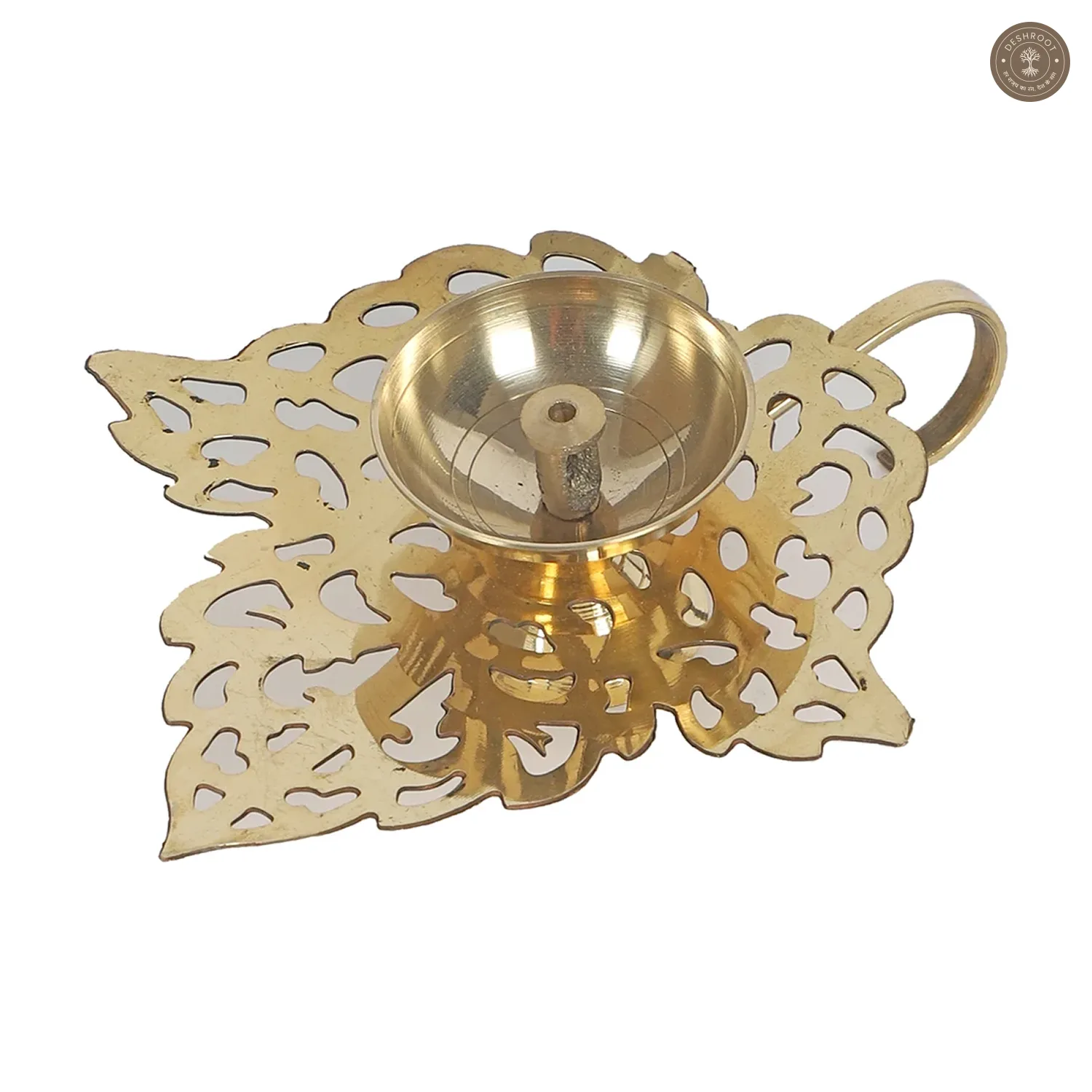Leaf Brass DIa With Handle