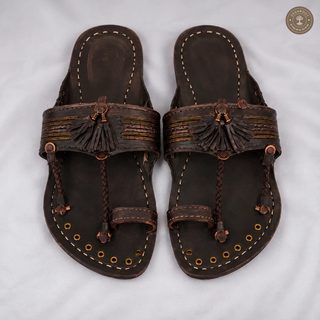 Original Kolhapuri Karkar (Soundwali) Leather Chappal