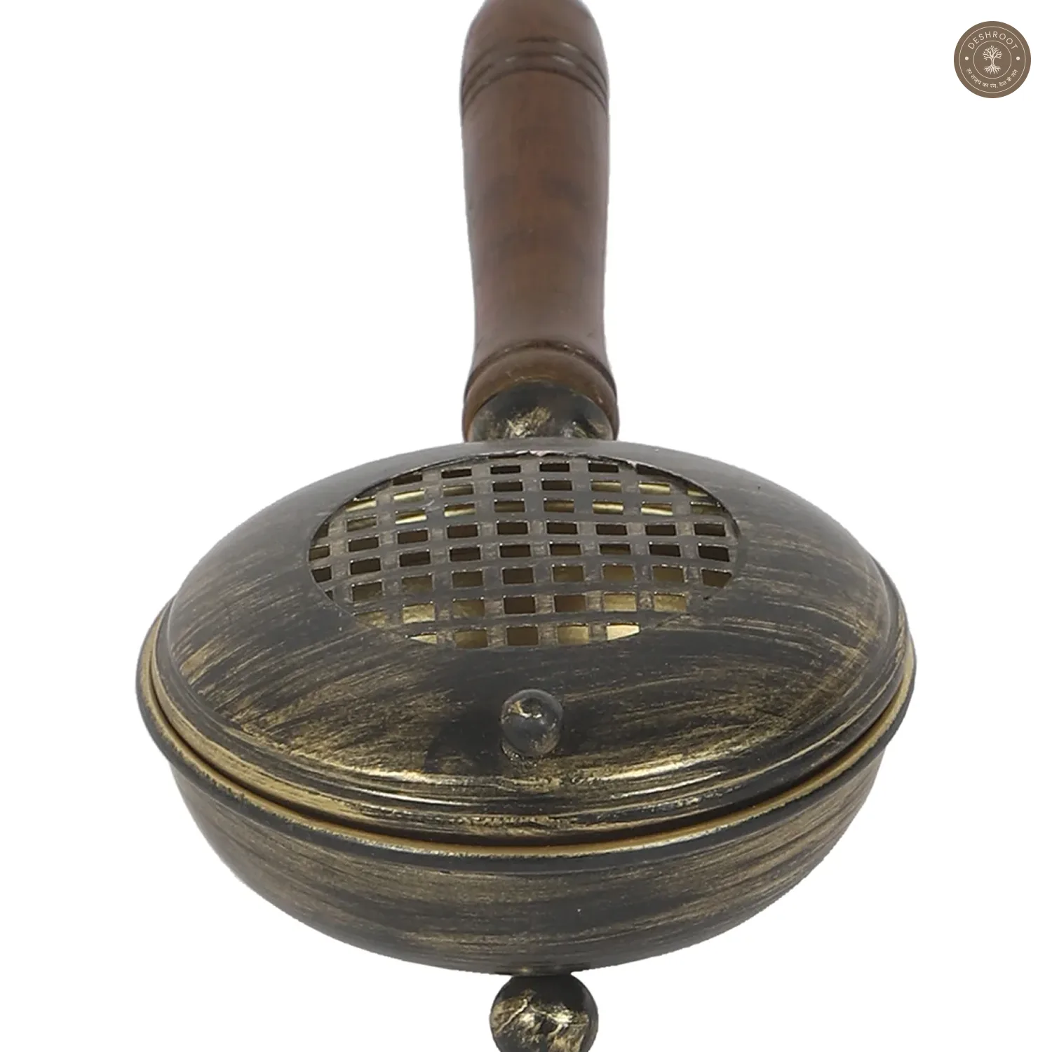 Metal Lobaan With Long Wooden Handle