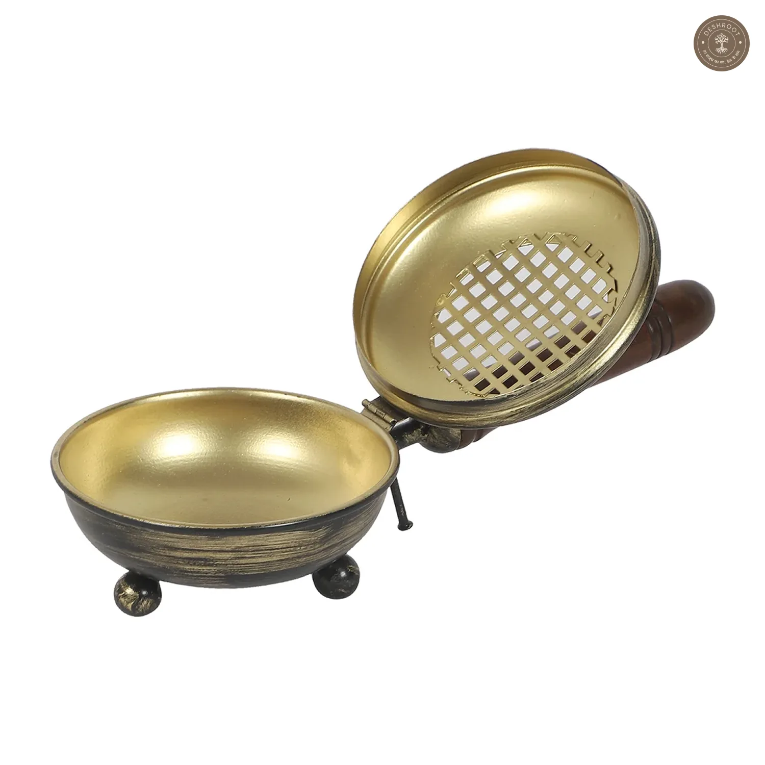 Metal Lobaan With Long Wooden Handle