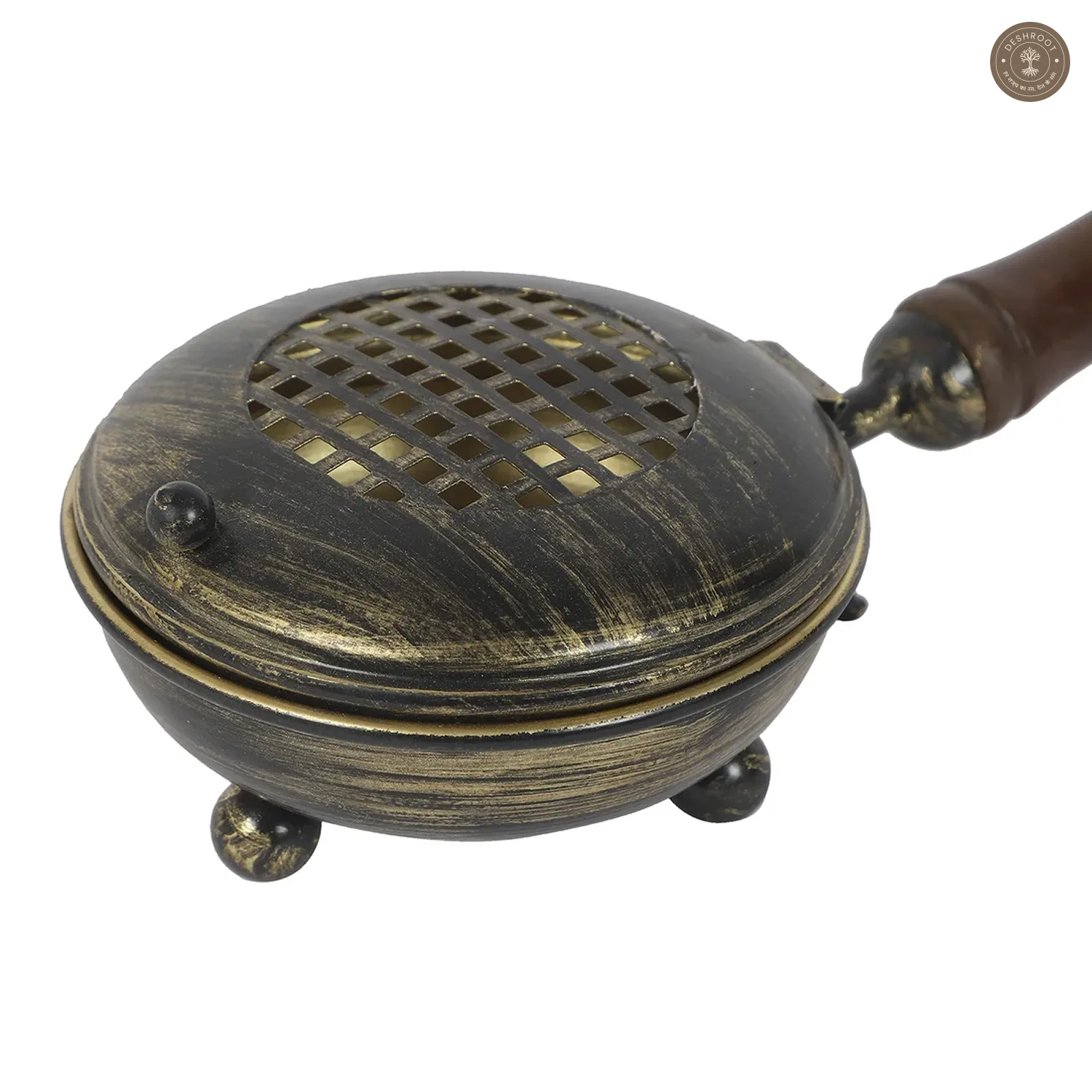 Metal Lobaan With Long Wooden Handle
