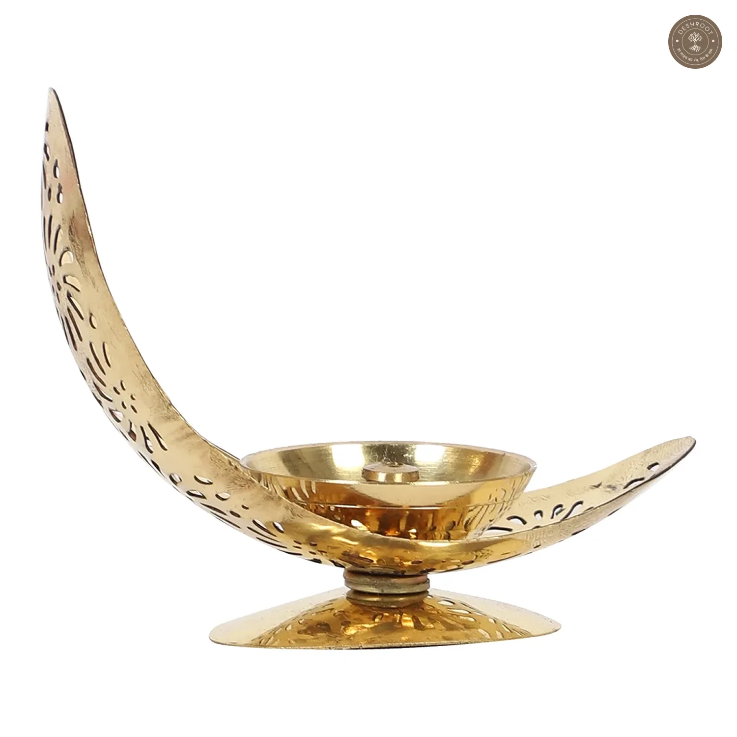 Moon Shape Brass Akhand Dia