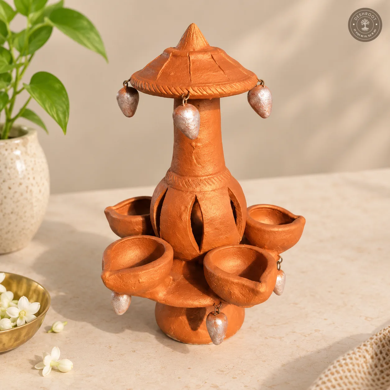 Handcrafted Terracotta Diya Stand