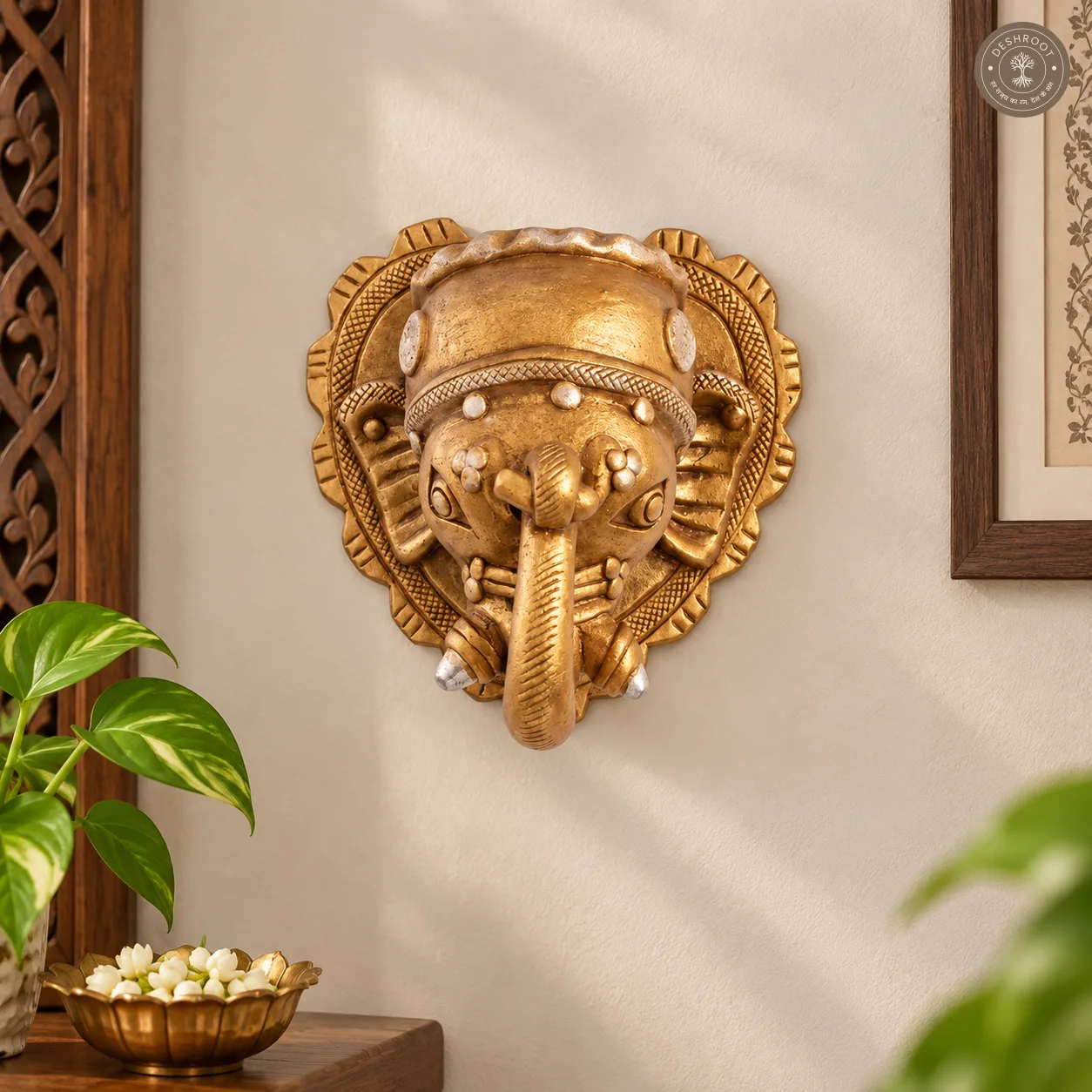 Handcrafted Terracotta Elephant Wall Hanging