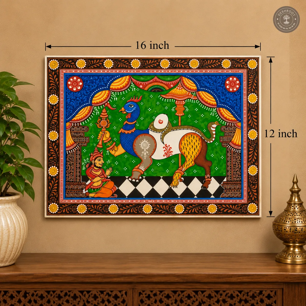 Handcrafted Pattachitra Folk Art Painting